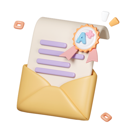 Result Mail  3D Icon
