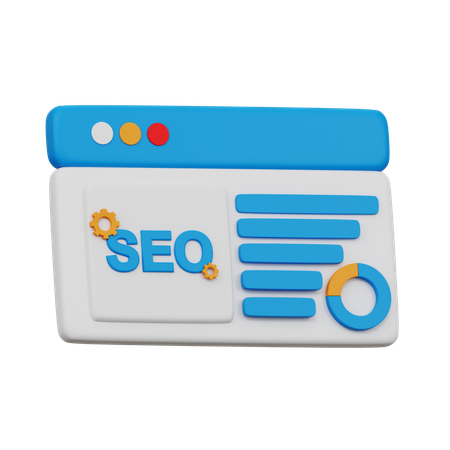 Resultados de SEO  3D Icon