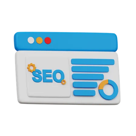 Resultados de SEO  3D Icon