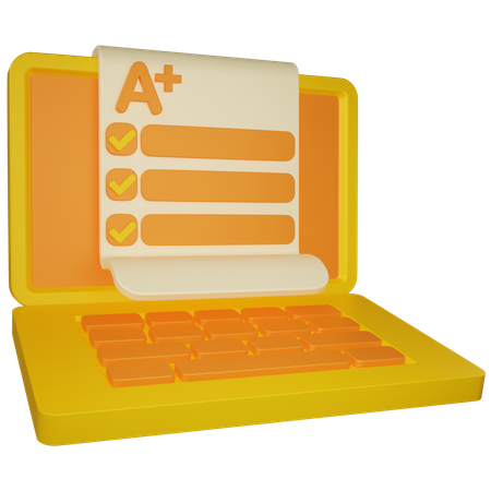 Résultat de l'examen en ligne  3D Icon