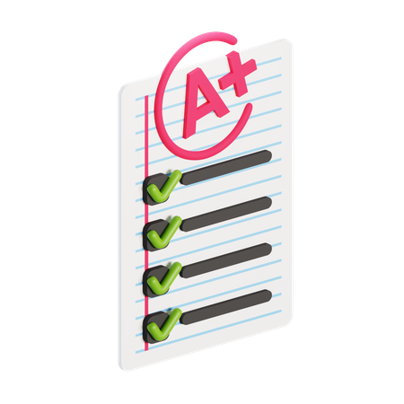Résultat d'éxamen  3D Icon