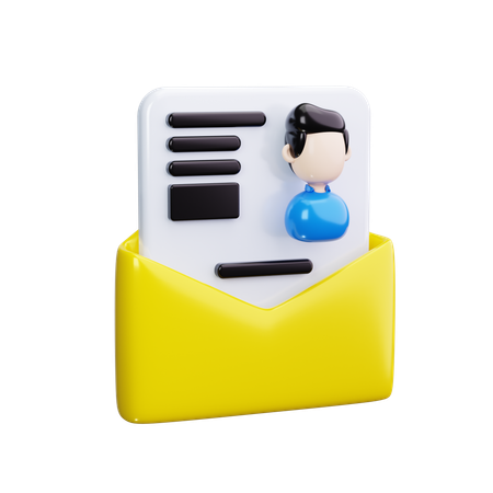 Resume  3D Icon