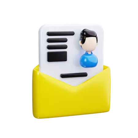 Resume  3D Icon