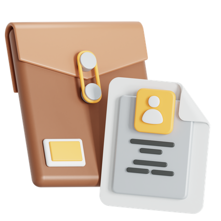 Resume and CV  3D Icon