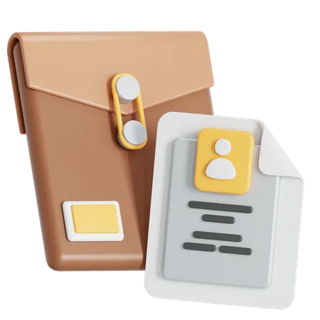 Resume and CV  3D Icon