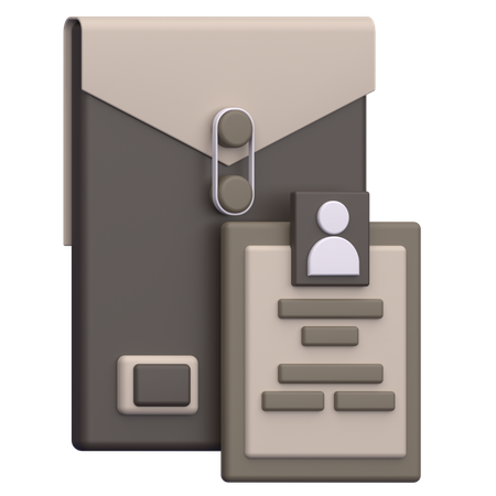 Resume and CV  3D Icon