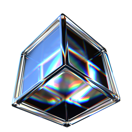 Cube abstrait  3D Icon