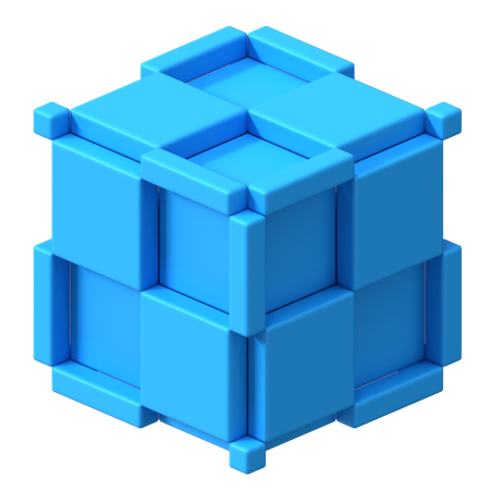 Cube abstrait  3D Icon