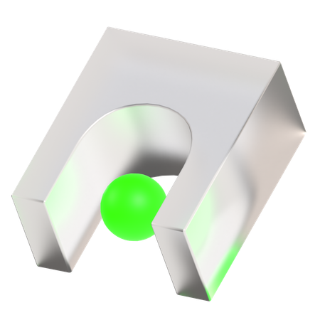 Cube abstrait morphique  3D Icon