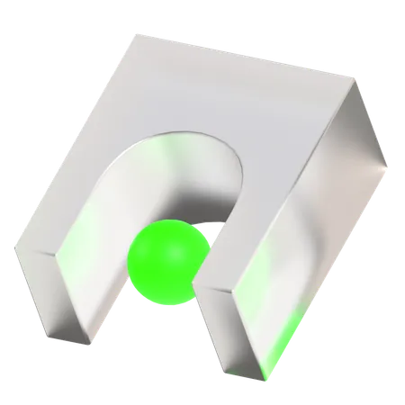 Cube abstrait morphique  3D Icon