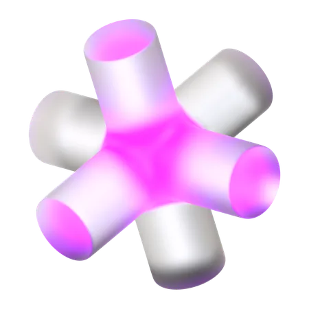 Cylindre abstrait morphique  3D Icon