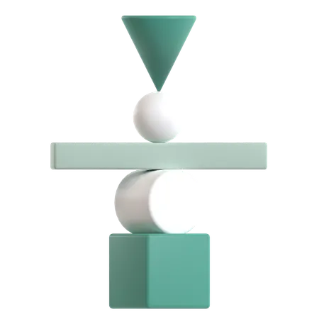 Abstrait équilibrage géométrique  3D Icon