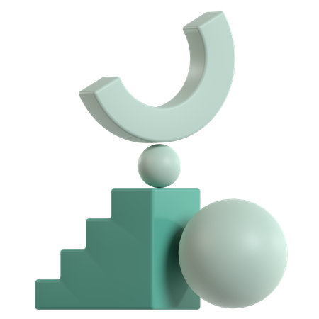 Abstrait équilibrage géométrique  3D Icon