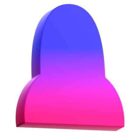 Fusée abstraite  3D Icon