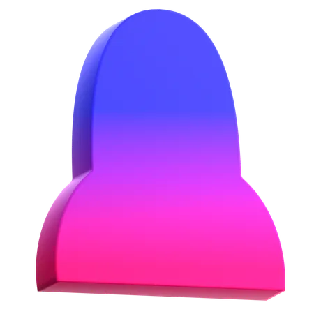 Fusée abstraite  3D Icon