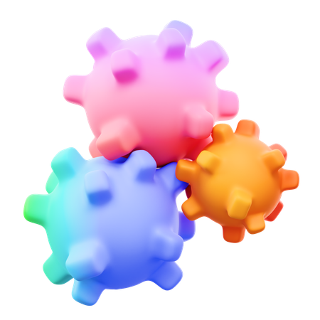 Resumo de vírus combinado  3D Icon