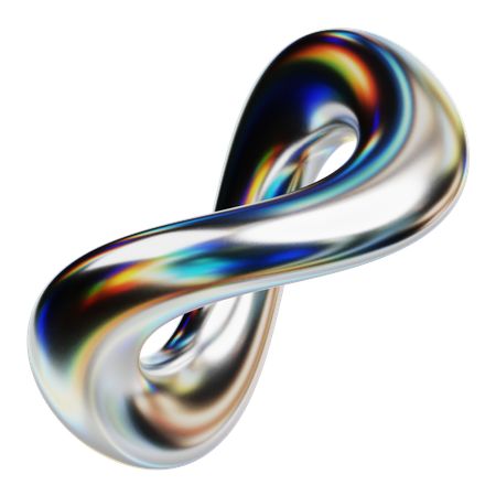 Infinito abstrato  3D Icon