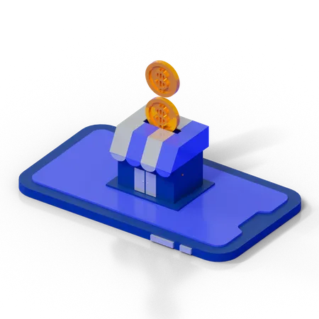 Retail Profit  3D Illustration