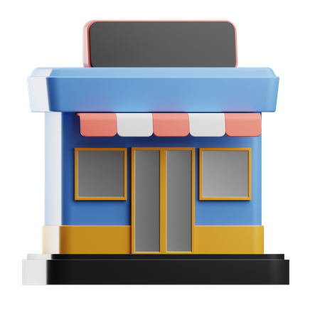 小売店  3D Icon