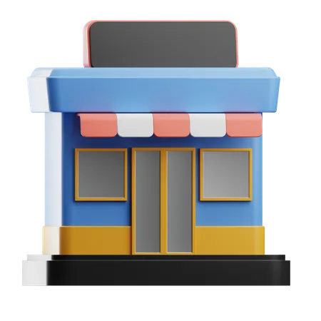 小売店  3D Icon