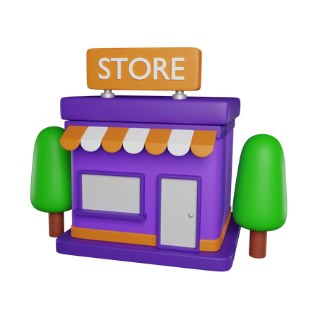 Retail Store  3D Icon