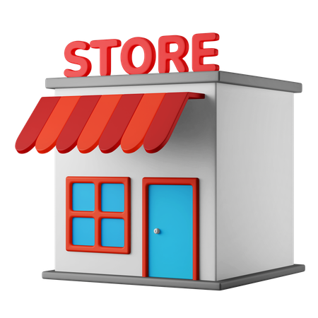 Retail Store  3D Icon