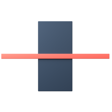 Retangular  3D Icon
