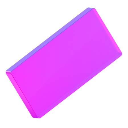 Formato retangular  3D Icon