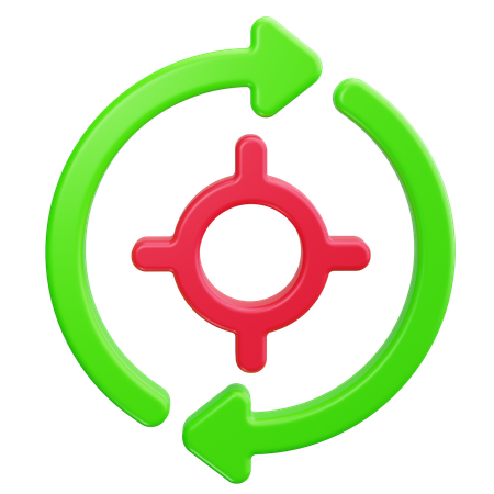Retargeting  3D Icon