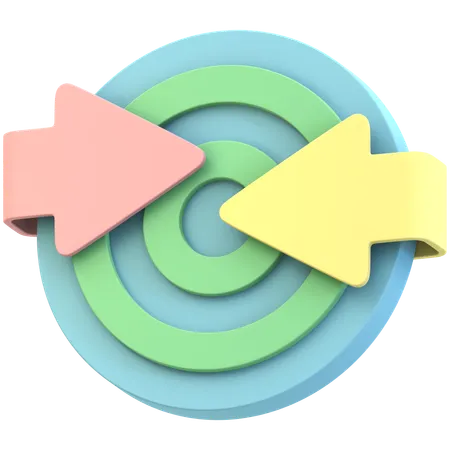 Retargeting Arrow  3D Icon