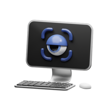 Retina Recognition 3D Icon