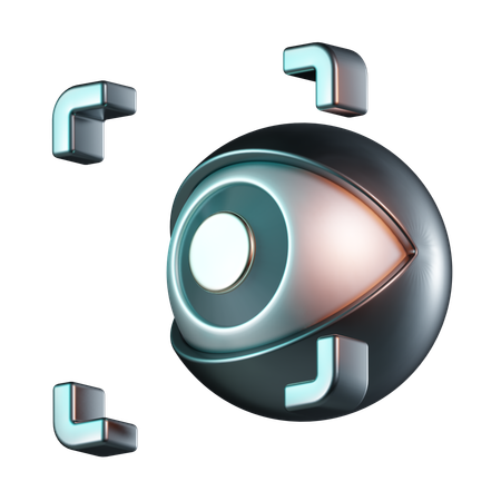 Retina Scan  3D Icon