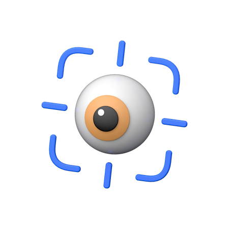 Retina Scan  3D Icon