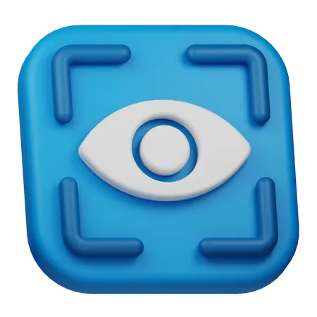 Retina Scan  3D Icon