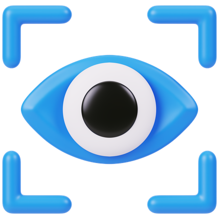 Retina Scan  3D Icon