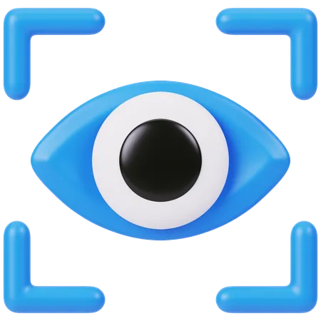 Retina Scan  3D Icon