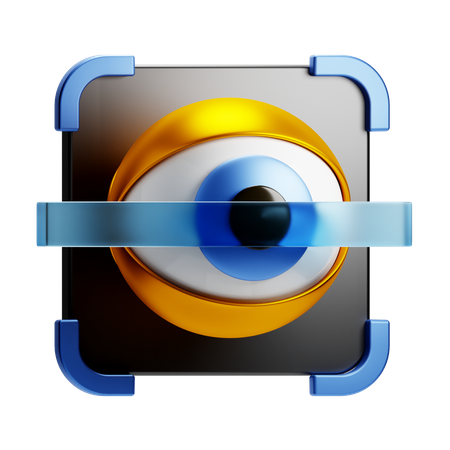 Retina Scan  3D Icon
