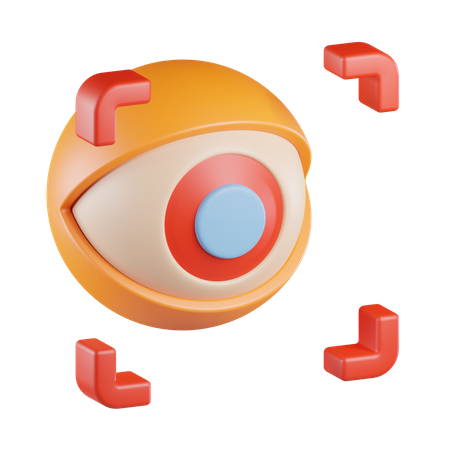 Retina Scan  3D Icon
