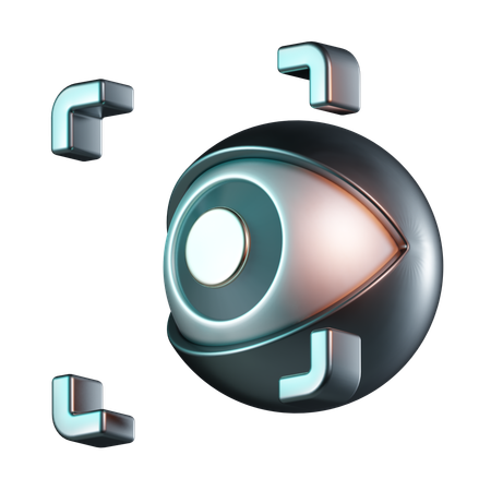 Retina Scan  3D Icon