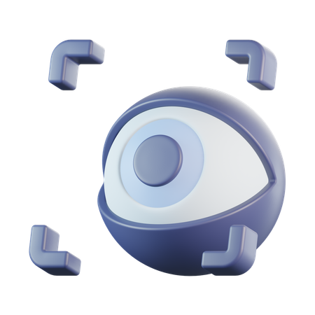 Retina Scan  3D Icon
