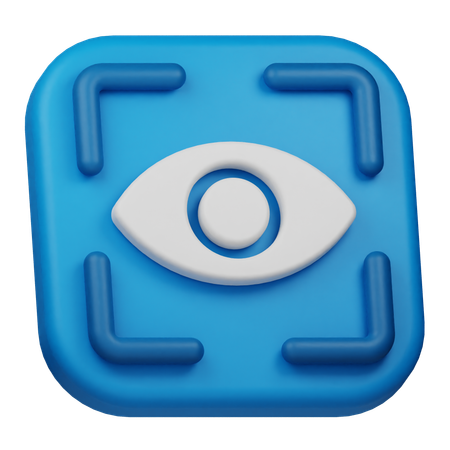 Retina Scan  3D Icon