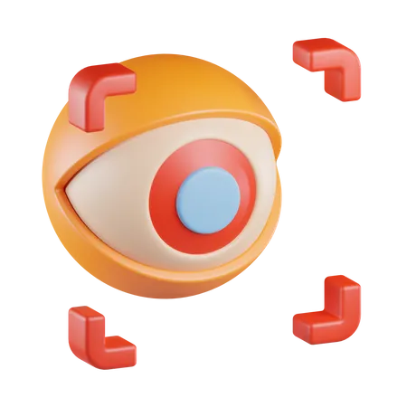 Retina Scan  3D Icon