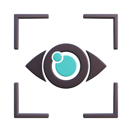 Retina Scanner  3D Icon