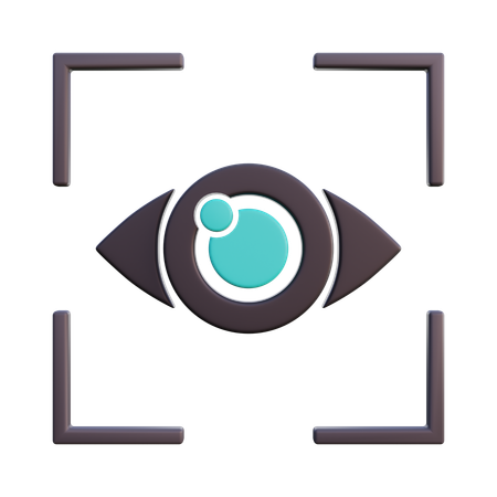 Retina Scanner  3D Icon