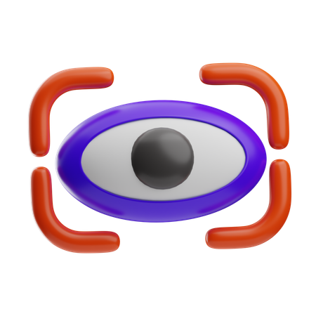 Retinalscanner  3D Icon
