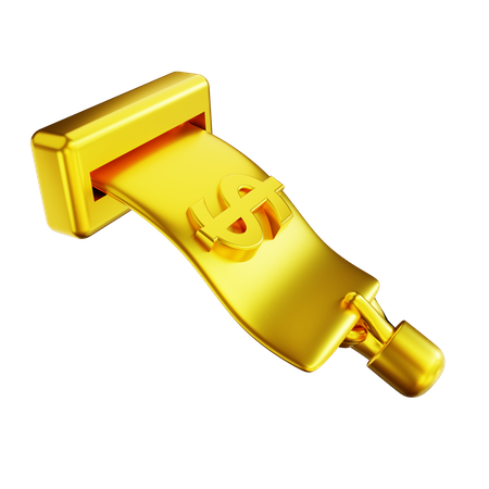 Retirada de dinheiro  3D Icon