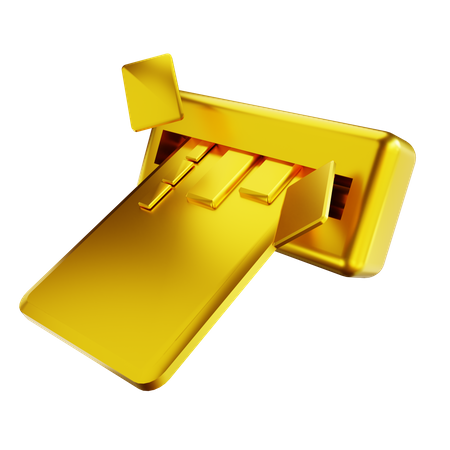 Retirada de dinheiro  3D Icon