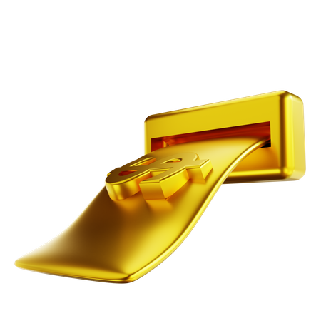 Retirada de dinheiro  3D Icon