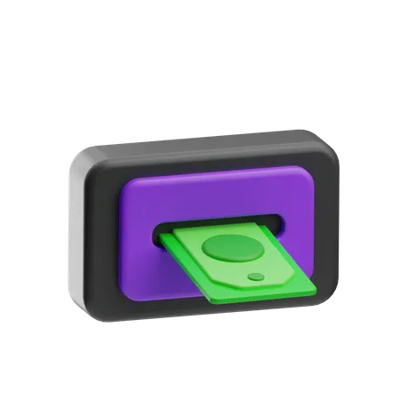 Retirar dinheiro  3D Icon