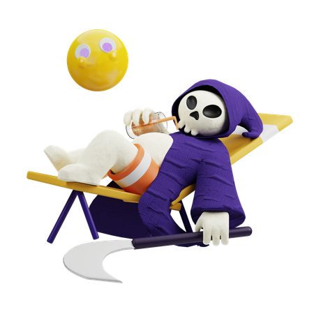 Retired Reaper  3D Illustration